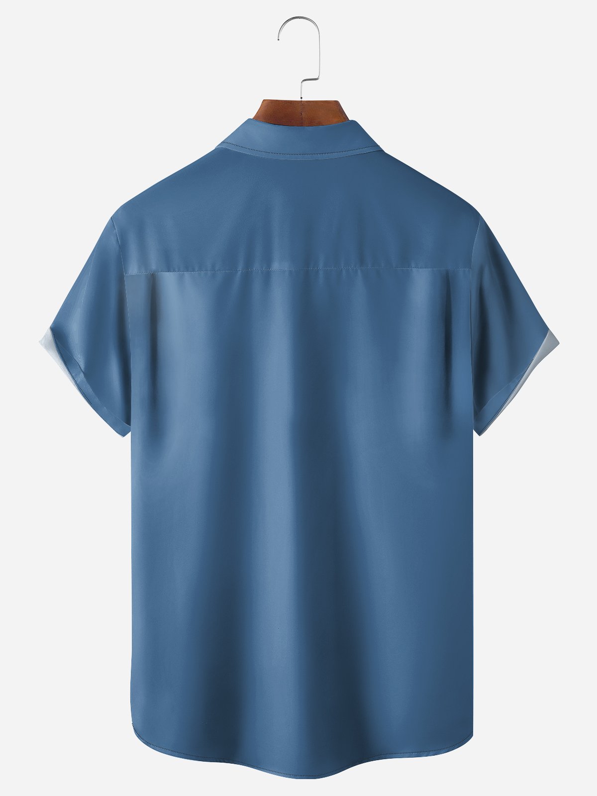 Cocktail Brusttasche Kurzarm Hawaiische Bluse
