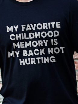 Herren Baumwolle meine Liebling Kindheit Erinnerung ist meine Zurück Nicht verletzt Lässig T-Shirt