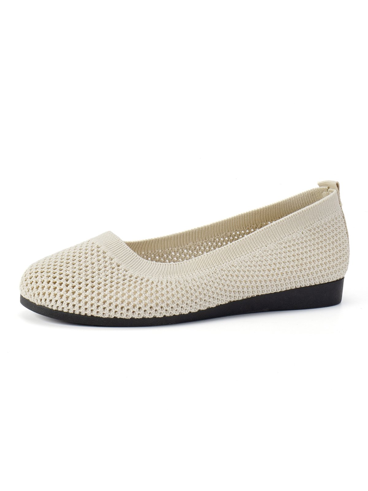 Atmungsaktiv Ausgehöhlt Textil Lässig Flache Schuhe