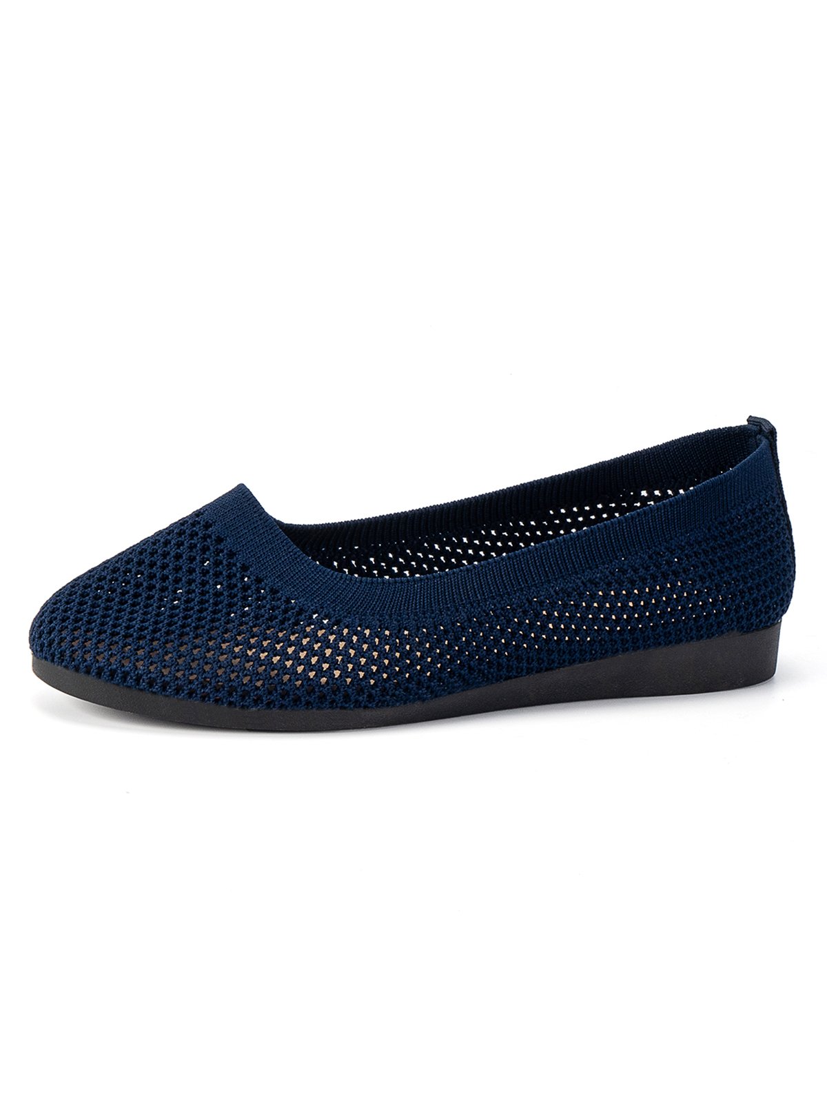 Atmungsaktiv Ausgehöhlt Textil Lässig Flache Schuhe