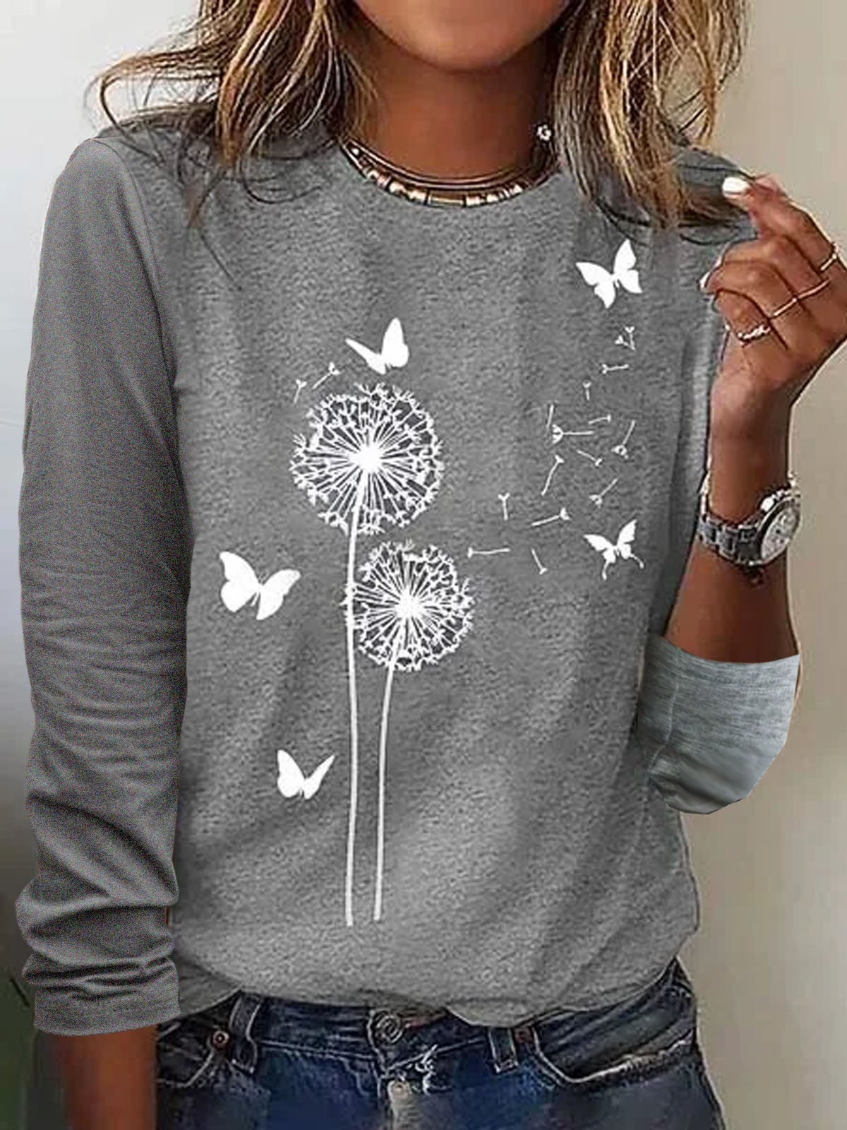 Löwenzahn Lässig Jersey Weit T-Shirt
