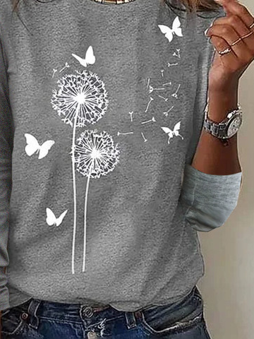 Löwenzahn Lässig Jersey Weit T-Shirt