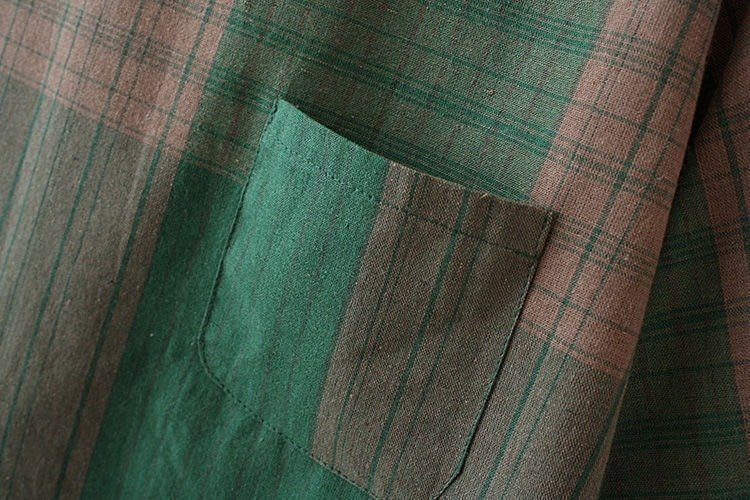 Schnalle Kariert Lässig Bluse mit Hose Zweiteiliges Set