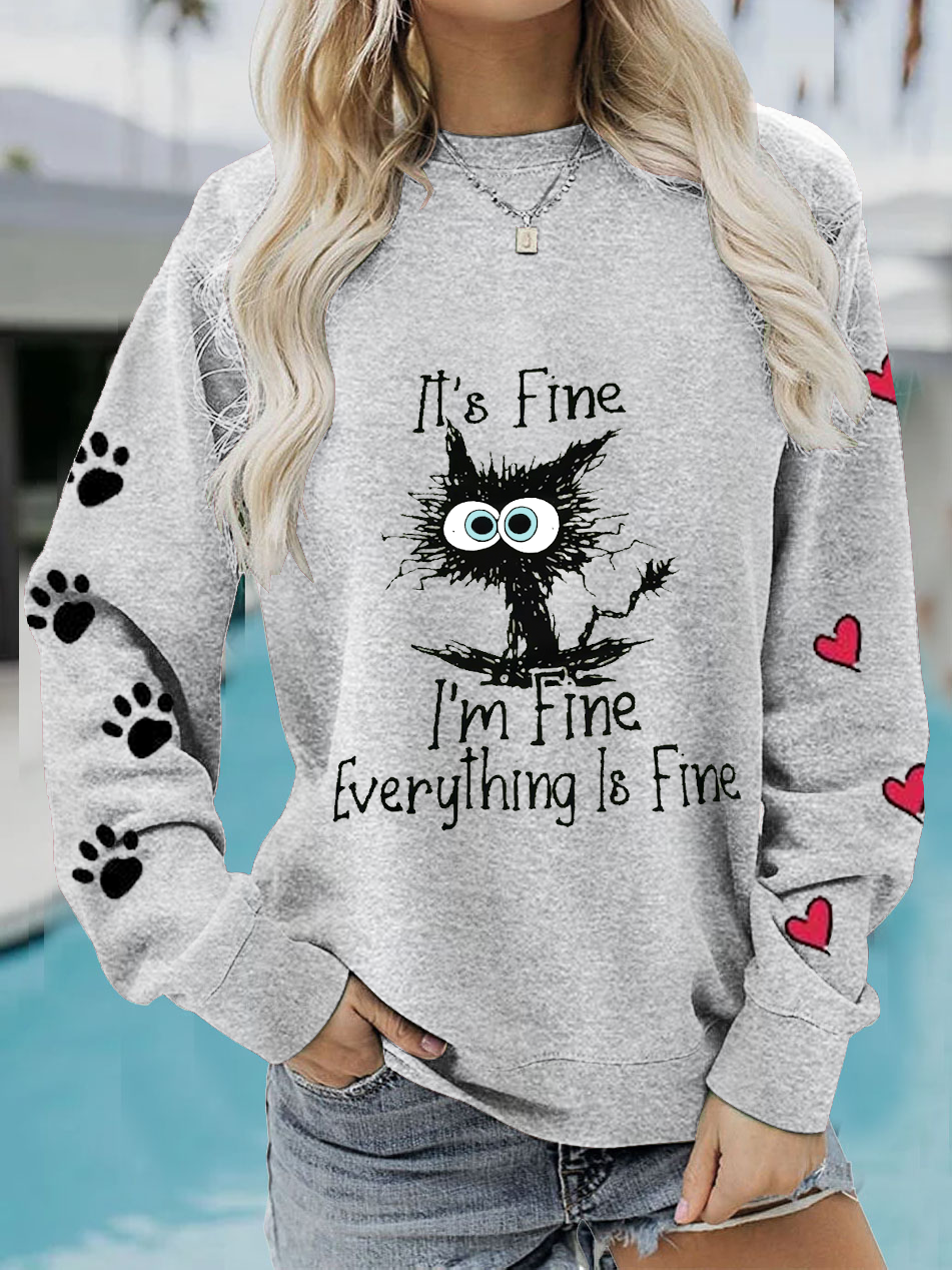 es ist FEIN, mir geht es gut alles ist fein Lustig Sweatshirt