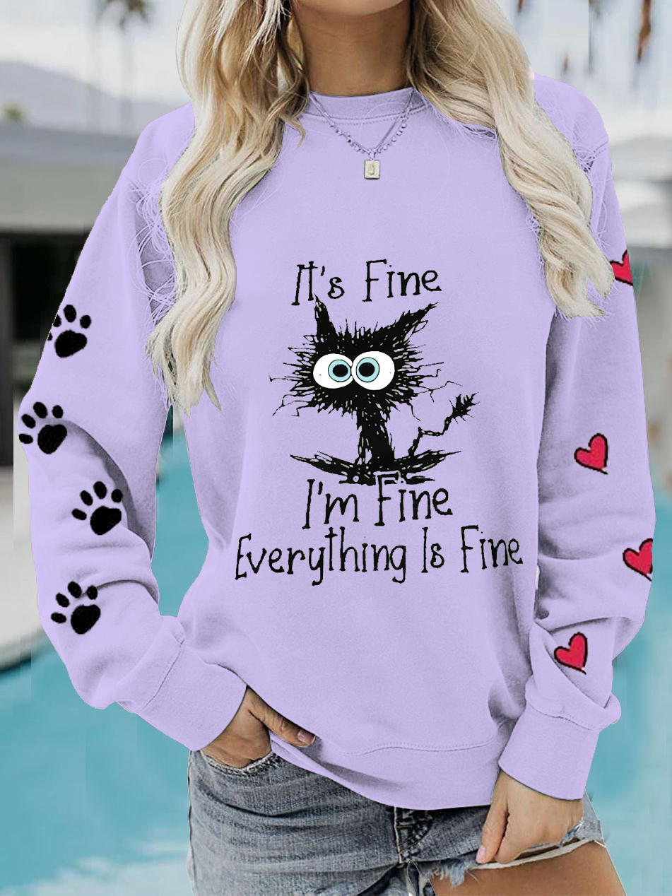 es ist FEIN, mir geht es gut alles ist fein Lustig Sweatshirt