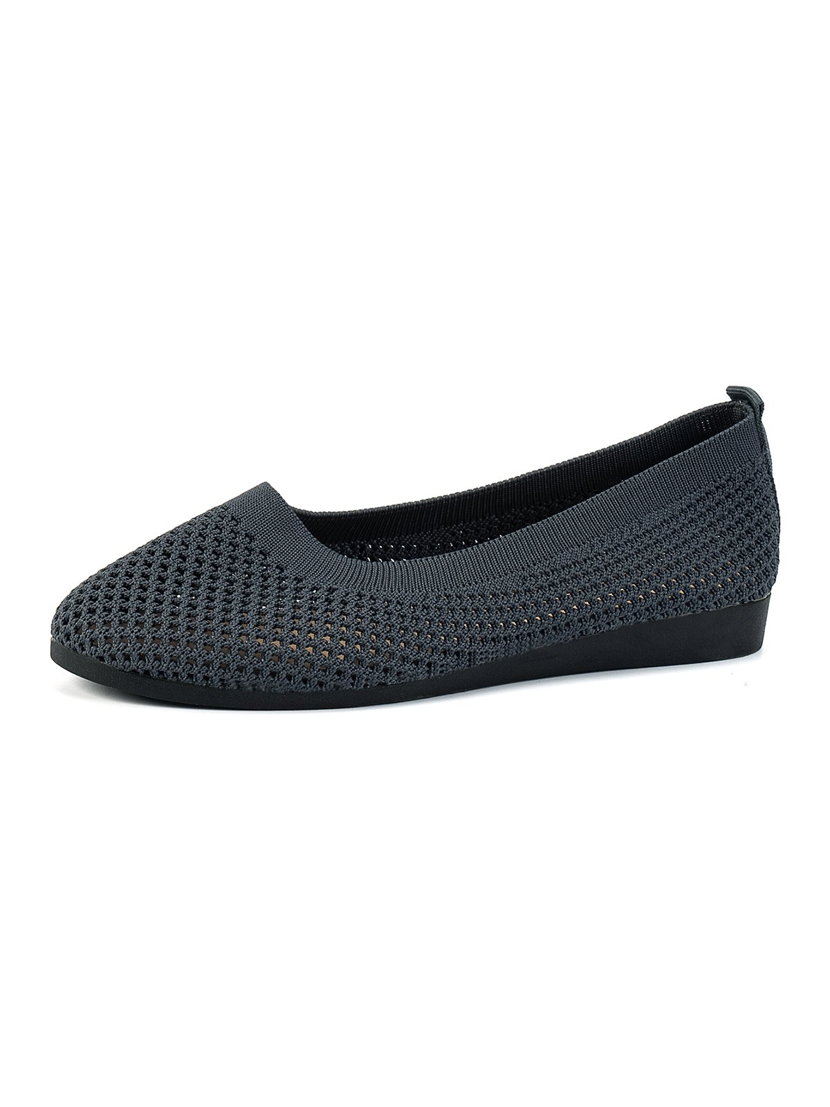 Atmungsaktiv Ausgehöhlt Textil Lässig Flache Schuhe