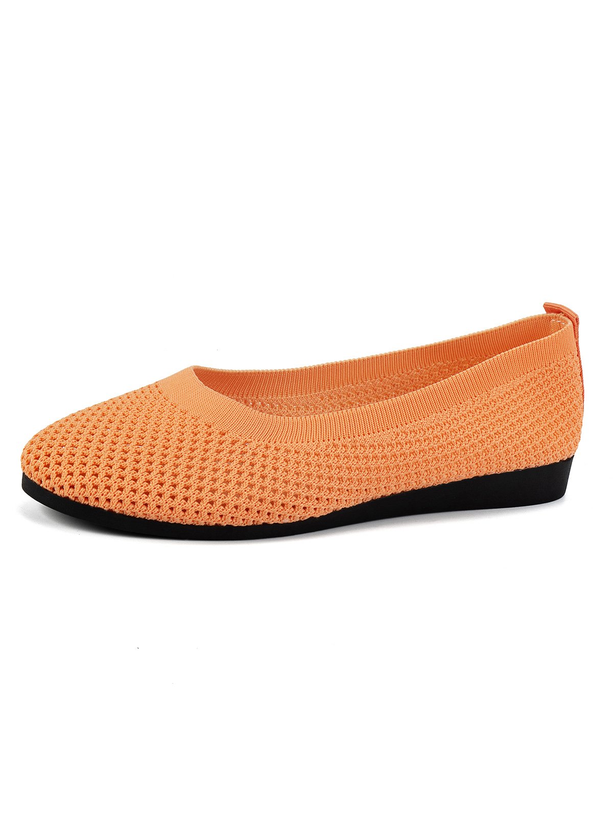 Atmungsaktiv Ausgehöhlt Textil Lässig Flache Schuhe