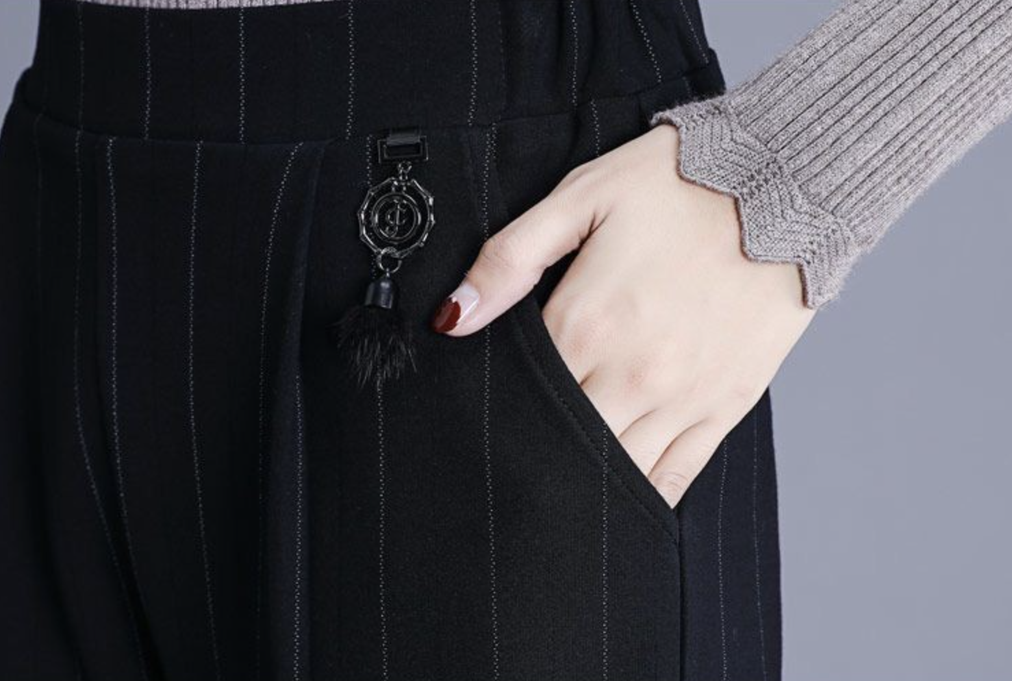 Lässig Taschen Unifarben Hose