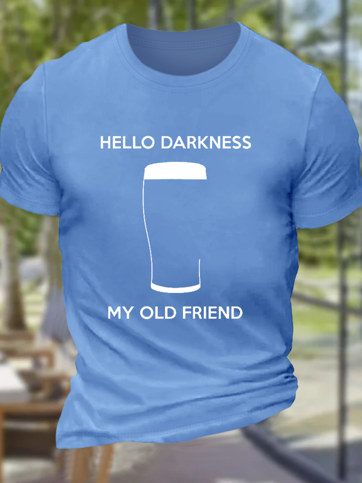 Herren Lustig Sprichwort HALLO Dunkelheit meine alt Freund Baumwolle Lässig T-Shirt