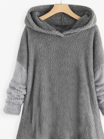 Warm Lässig Print Kapuzenpullover Lange Hoodie Herbst Winter