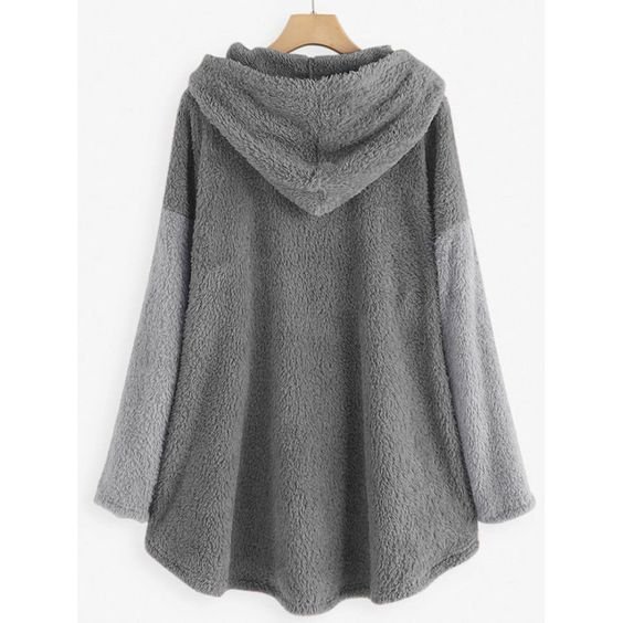 Warm Lässig Print Kapuzenpullover Lange Hoodie Herbst Winter