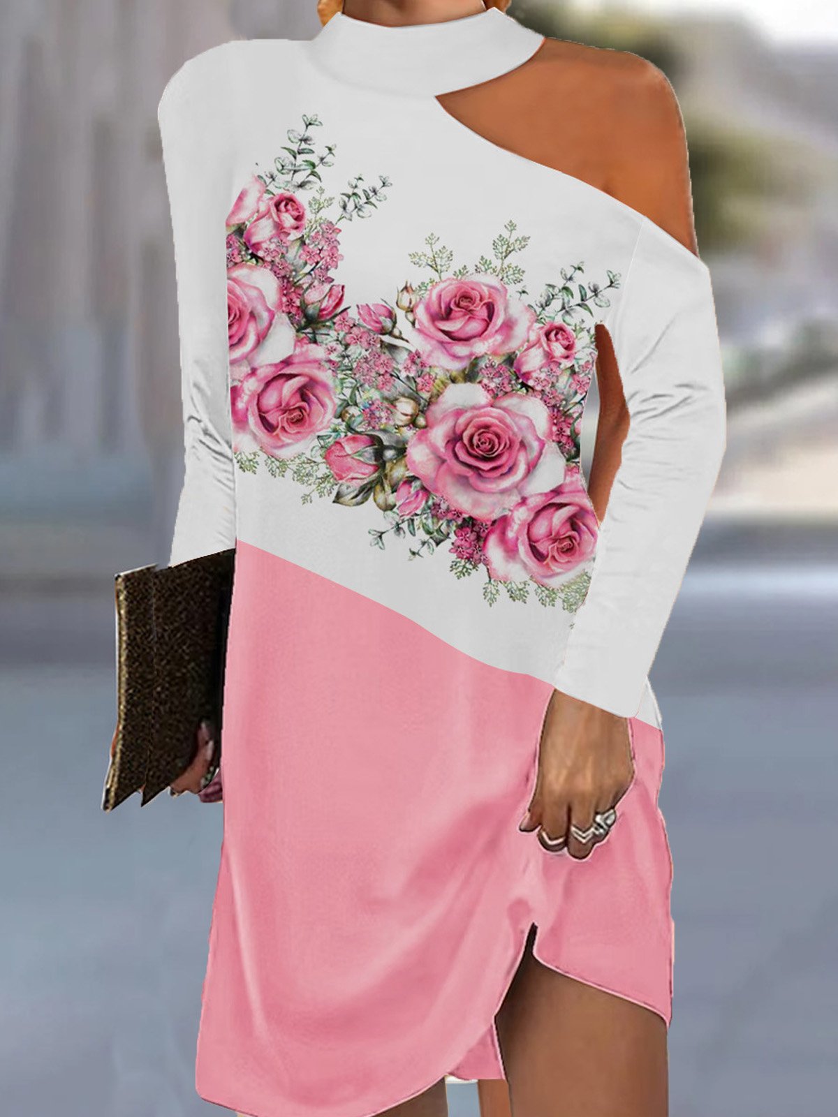 Sonstiges Weit Freizeitkleid Mit Nein
