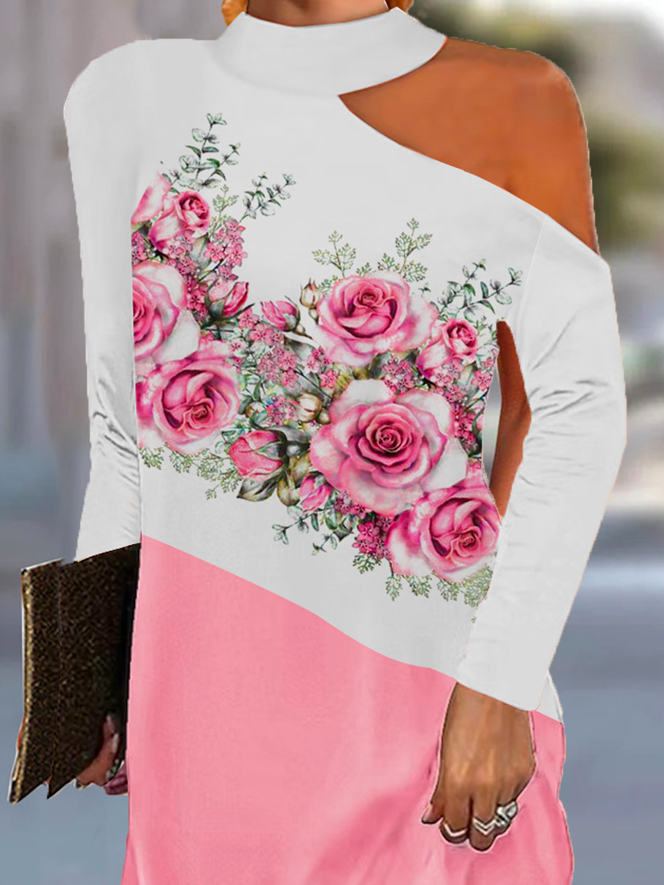 Sonstiges Weit Freizeitkleid Mit Nein