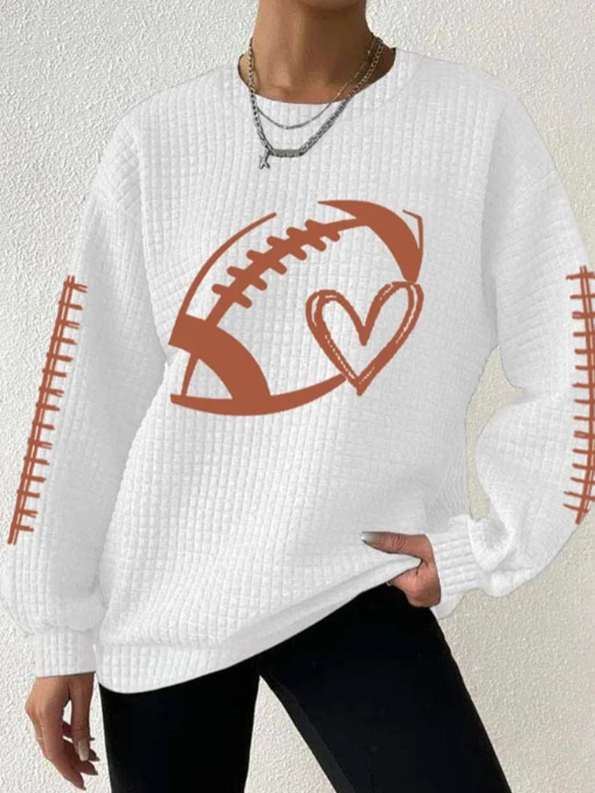 Lässig Herz/Herz Sweatshirt
