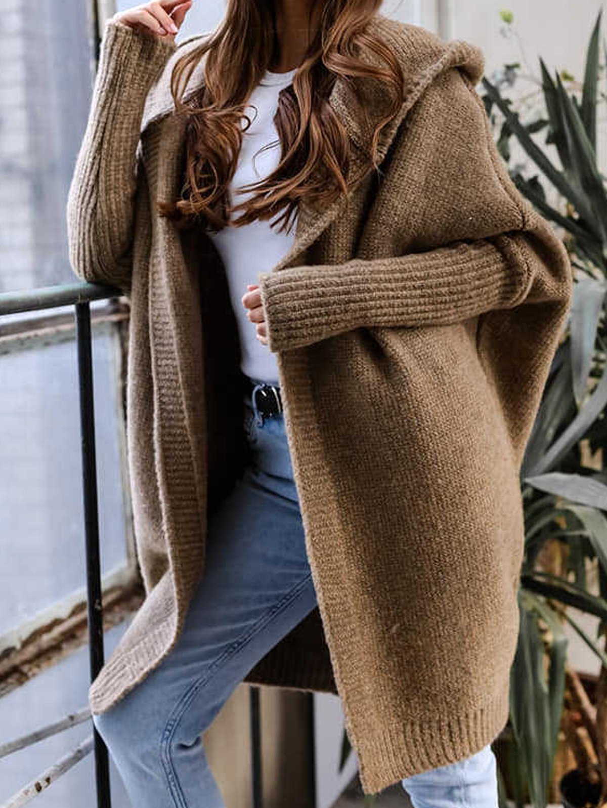 Wolle/Stricken Lässig Strickjacke