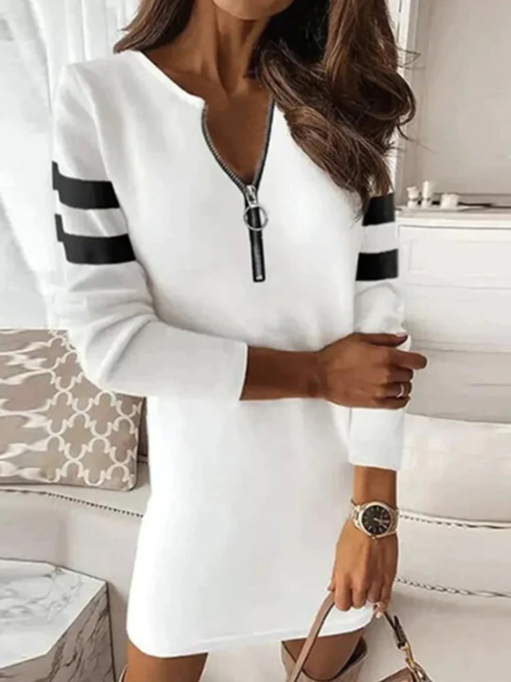 Sonstiges Lässig Sweatshirt Kleid mit Nein