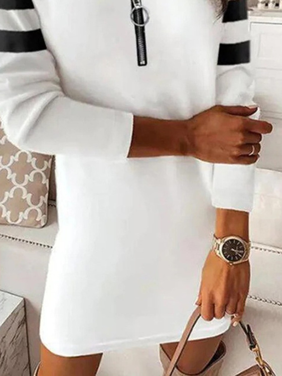 Sonstiges Lässig Sweatshirt Kleid mit Nein