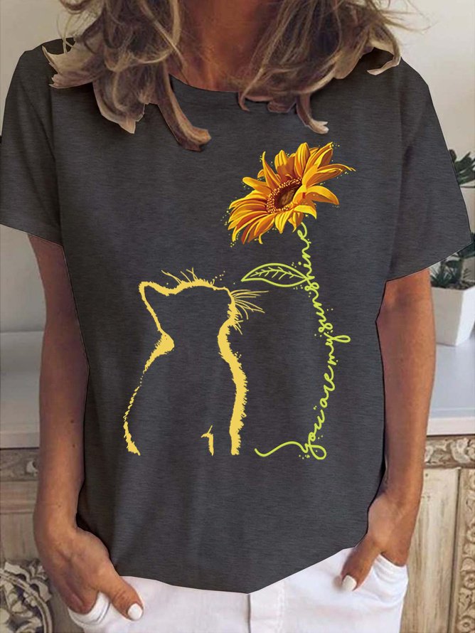 Katze Sie sind meine Sonnenschein Damen T-Shirt