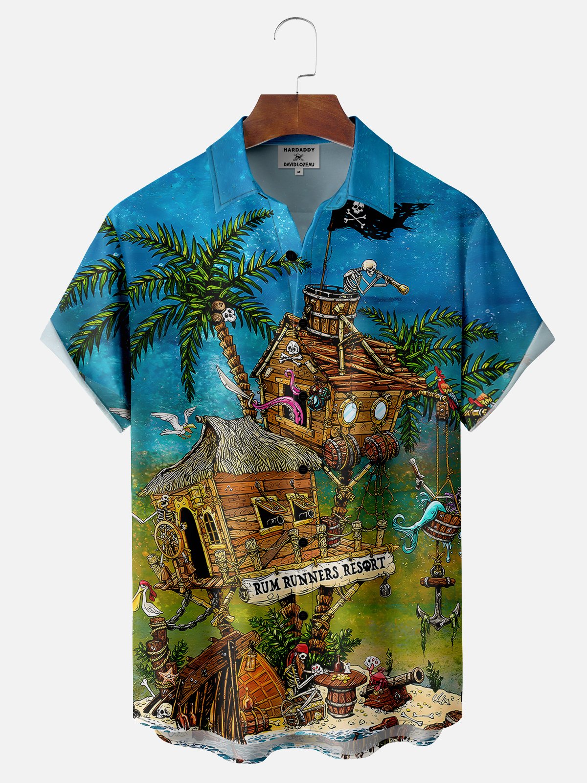 David Lozeau X HARDADDY® RUM Läufer Urlaub Bluse