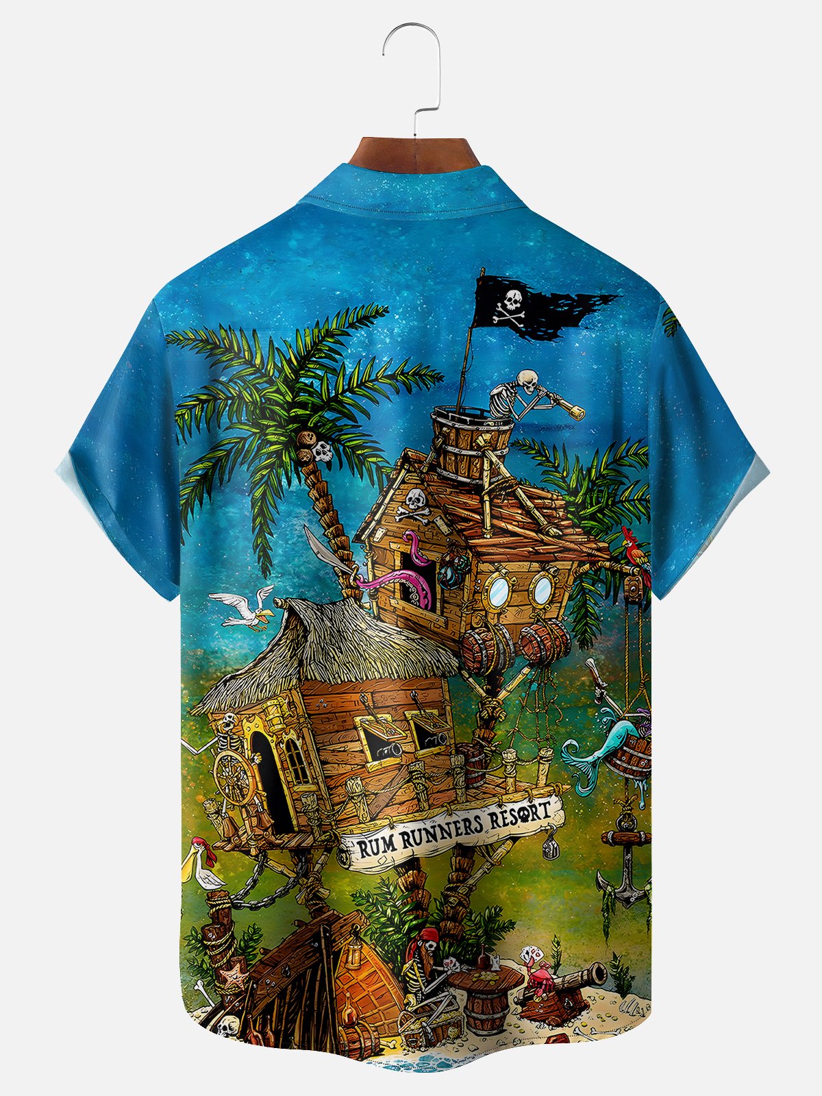 David Lozeau X HARDADDY® RUM Läufer Urlaub Bluse