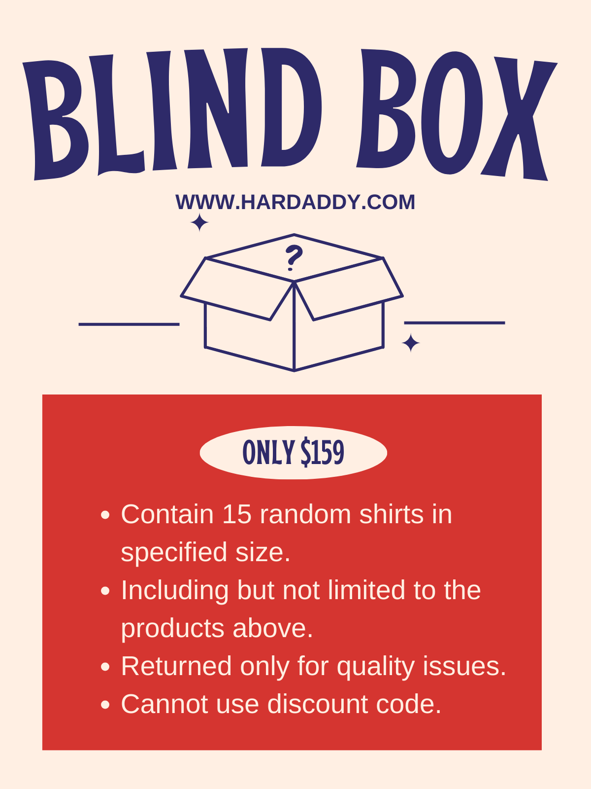 Kleidung für Herren Blind Box 129