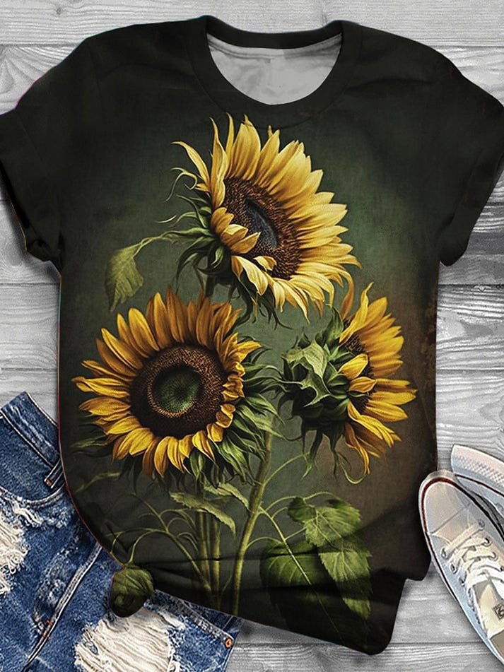 Weit Schmetterling Lässig T-Shirt