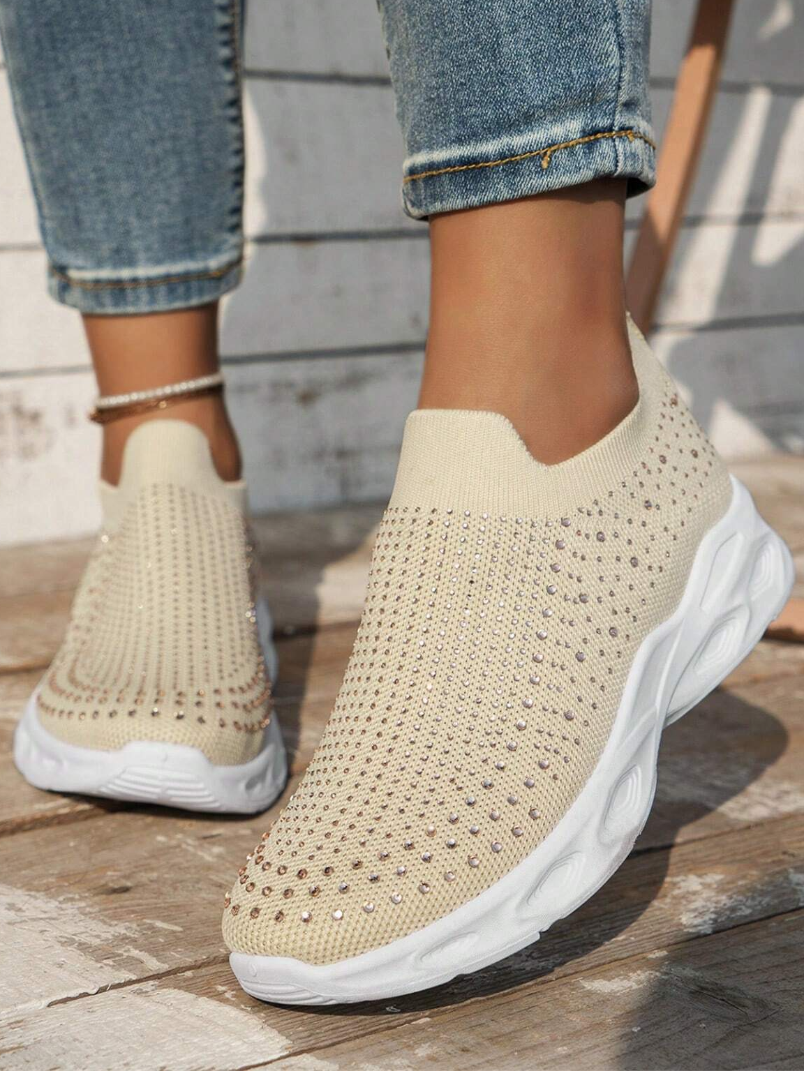 Textil Alle Jahreszeiten Sport Flyknit Sneakers