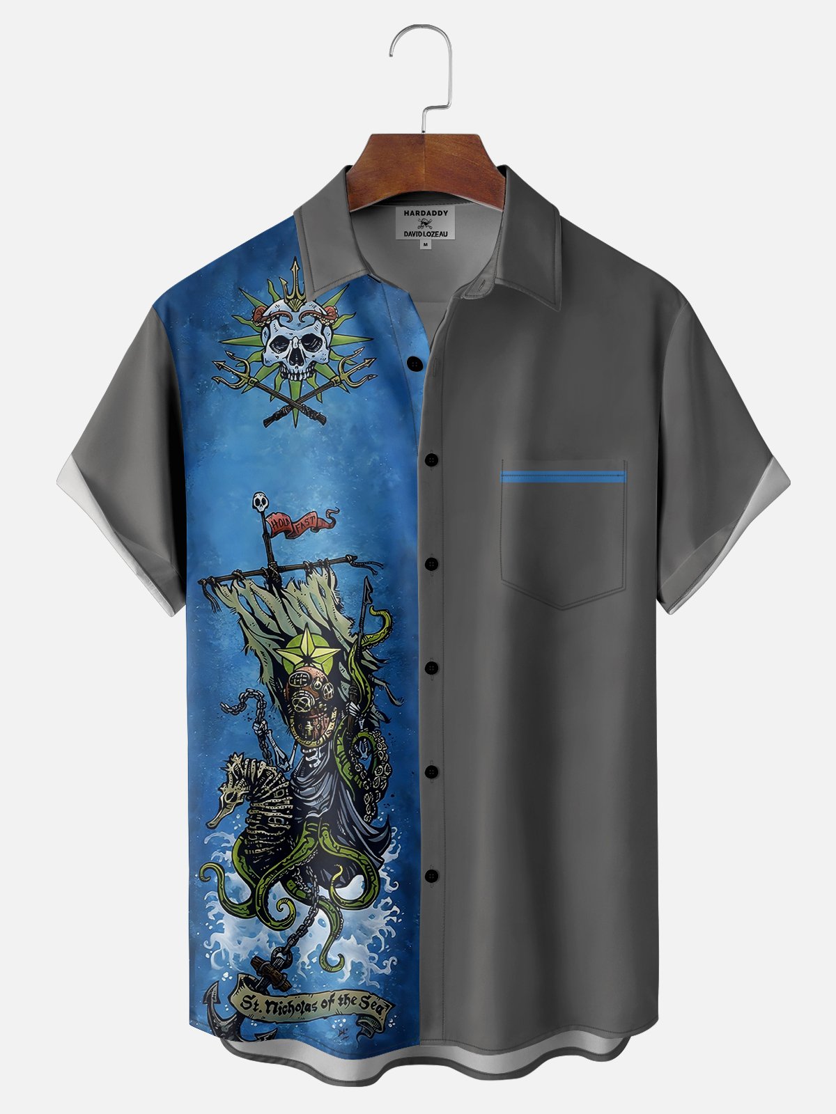 David Lozeau X HARDADDY® Heilige NIKOLAUS der das Meer Bluse