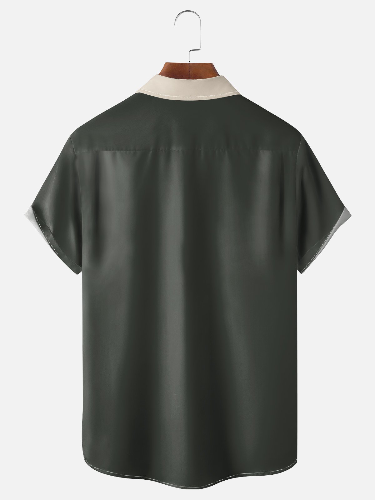 Herren Farbblock Gestreift Lässig Atmungsaktiv Kurzarm Bowling-Shirts