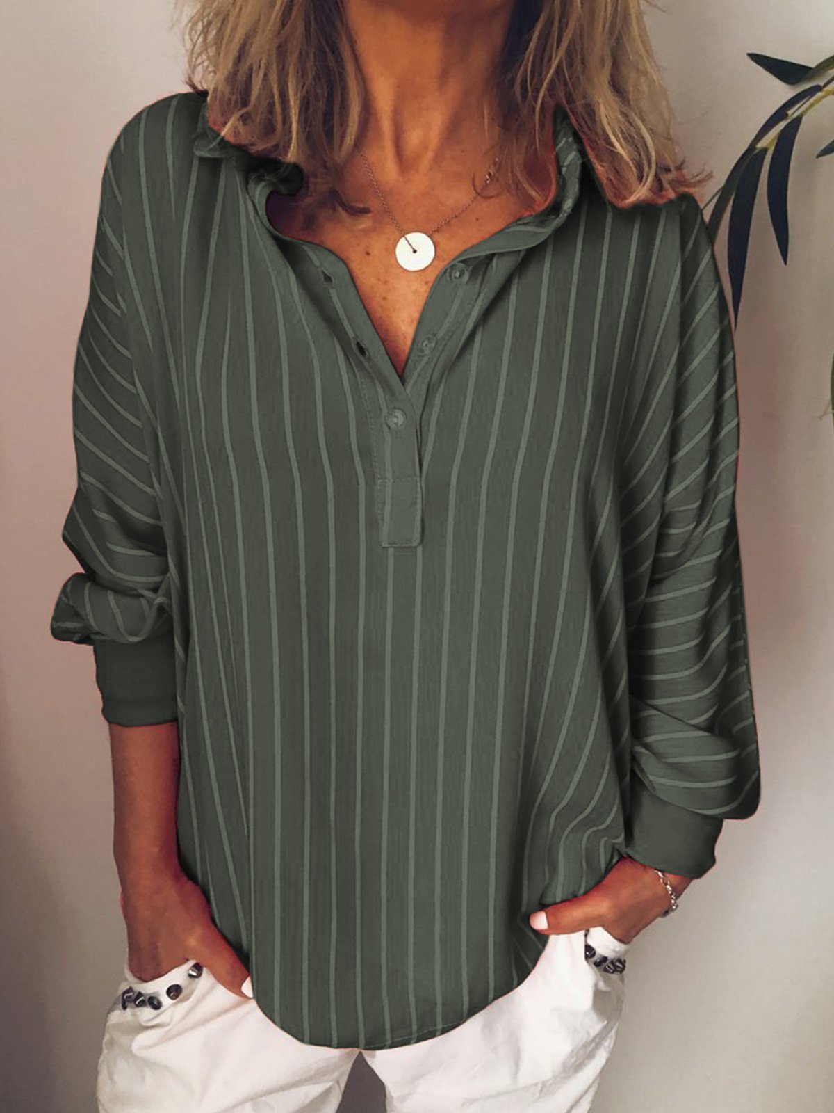 Modetalente Gestreifte Bluse mit Langarm
