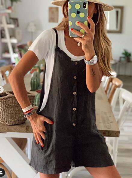 Modetalente Baumwollgemisch Lässig Jumpsuits