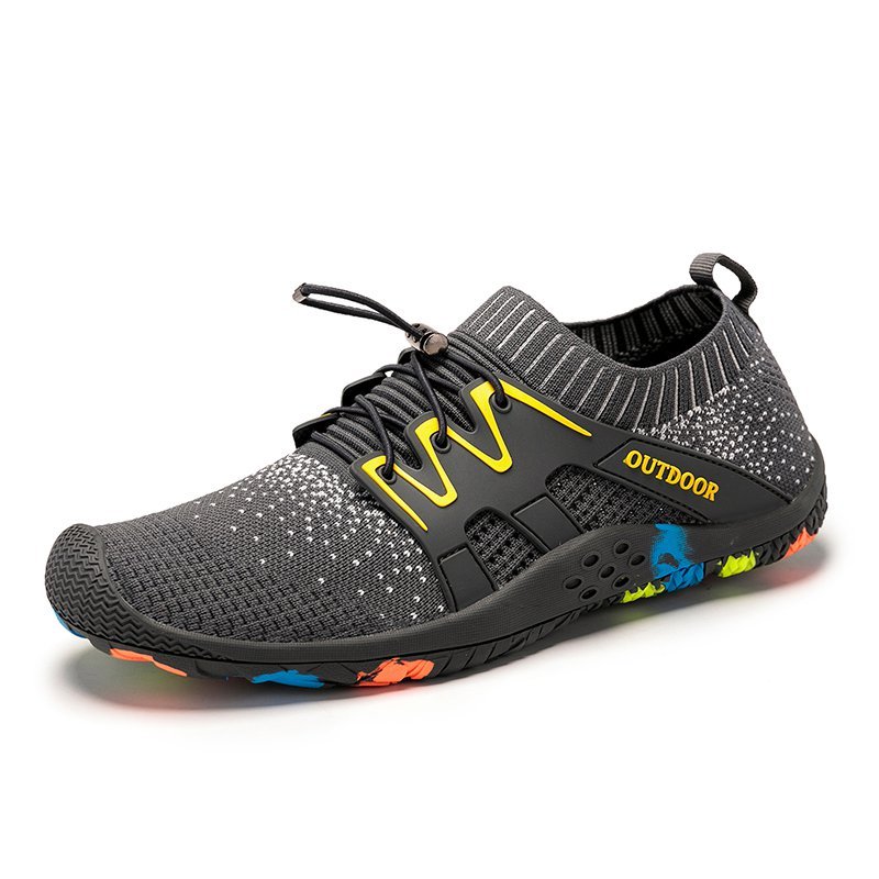 Modetalente Sneaker Grau Lässig Nahtverarbeitung Sneaker