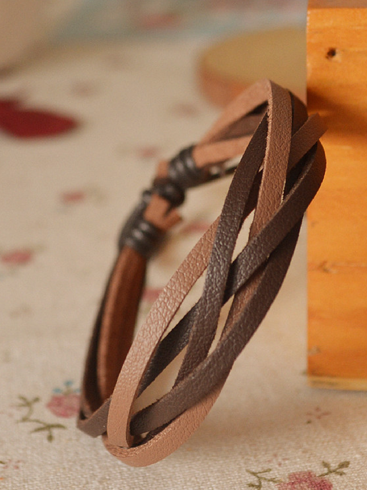 Modetalente Braun Schmuck Alle Jahreszeiten PU Lässig Schmuck