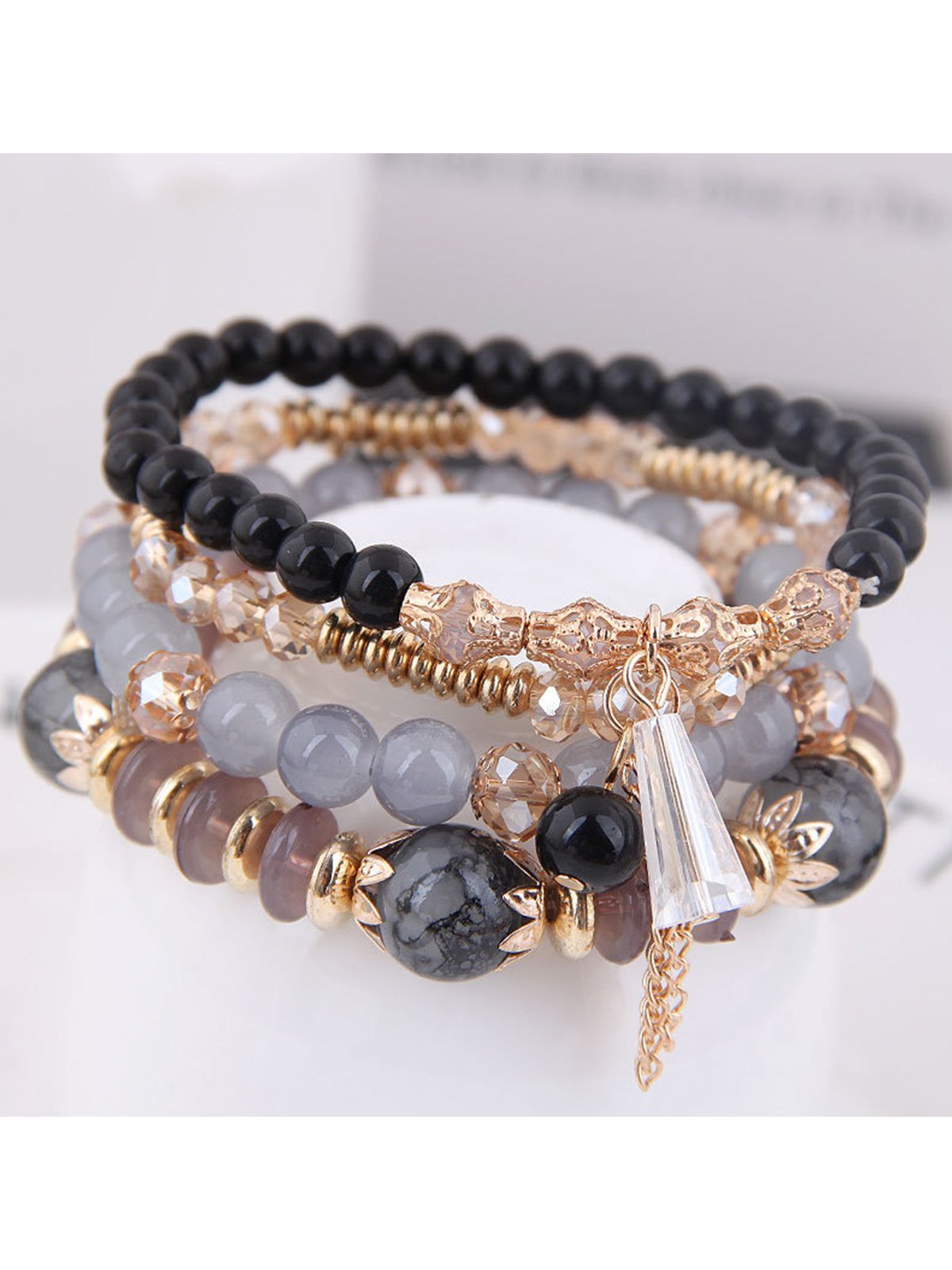 Modetalente Schwarz Schmuck Retro Alle Jahreszeiten Legierung Schmuck