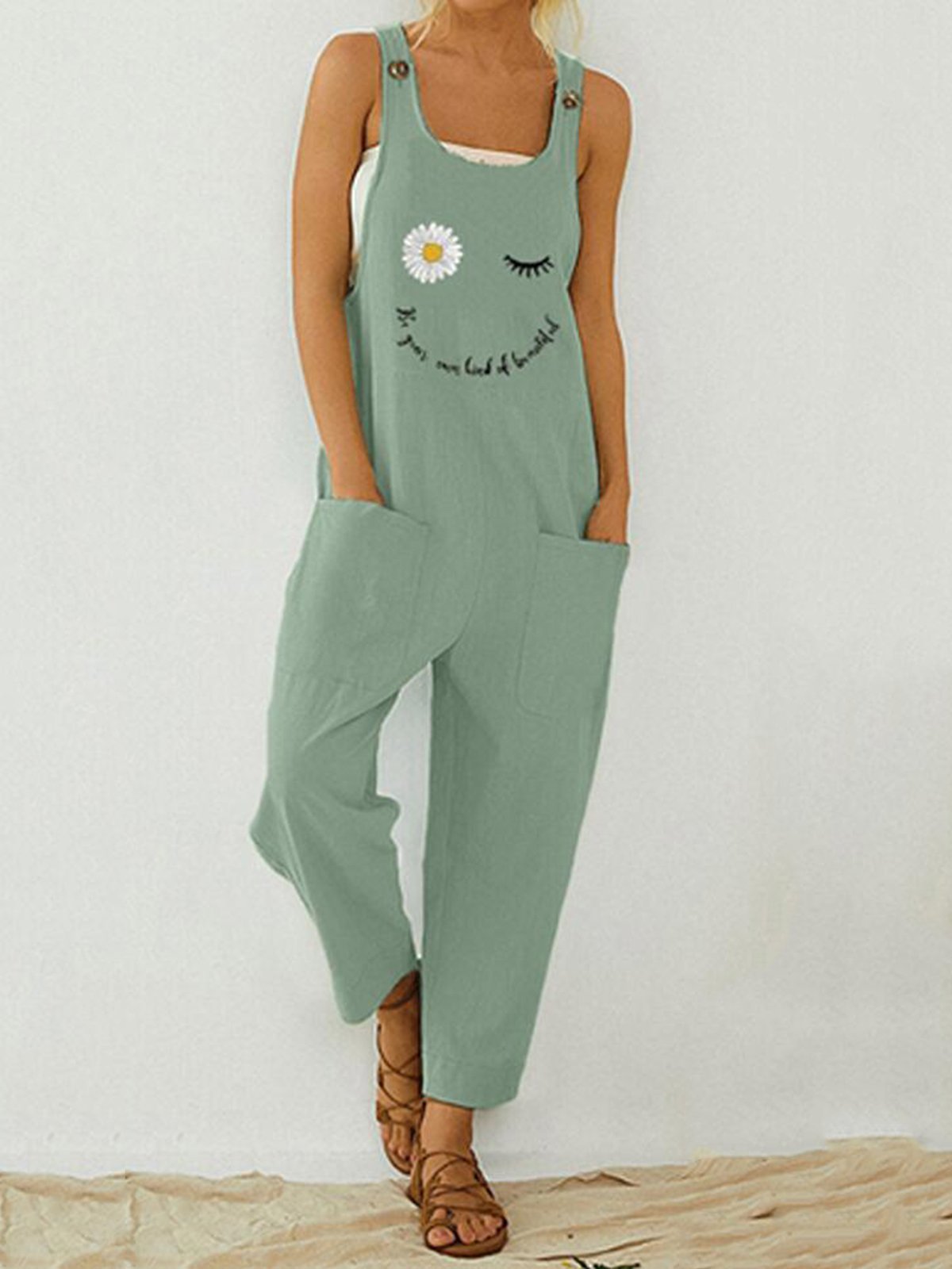 Baumwollgemisch Lässig Jumpsuits - Modetalente