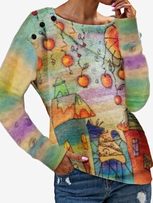 Modetalente Langarm 1 Farbe Damen Kapuzenpullover Baumwollgemisch Rundhals Lässig Print Täglich Kapuzenpullover