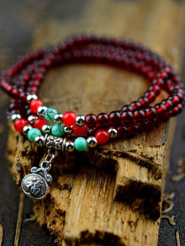 Modetalente Rot Schmuck Retro Alle Jahreszeiten Legierung Schmuck