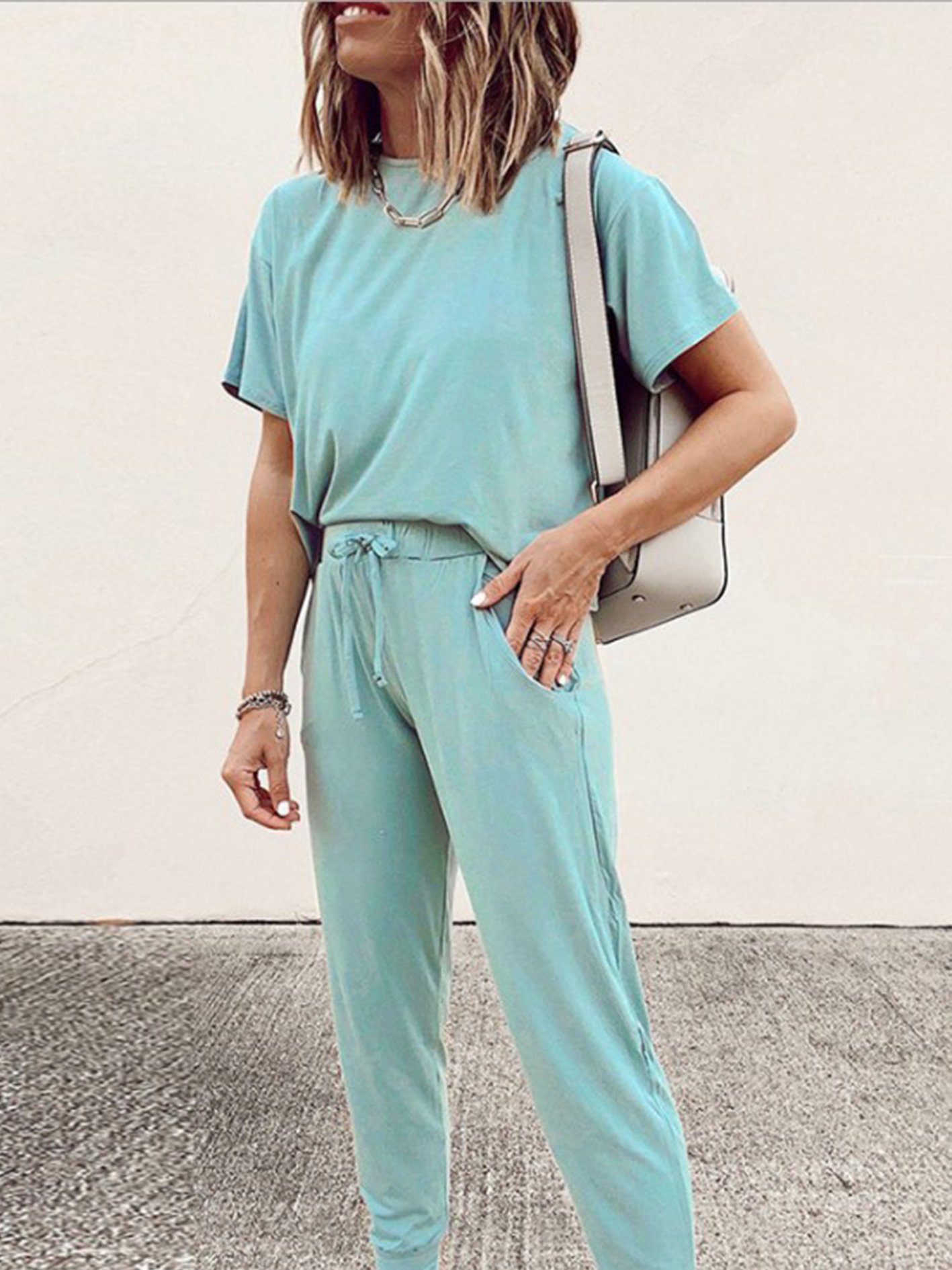 Modetalente Jumpsuits für Damen Blaupink 1 Kostüme