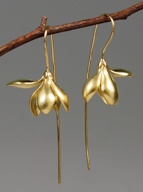 Modetalente Unifarben Golden Schmuck Sommer Legierung Süß Schmuck