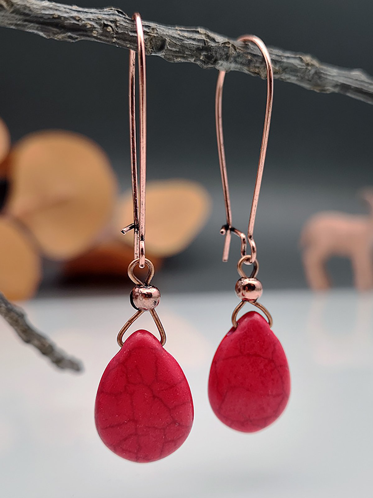 Modetalente Rot Schmuck Legierung Lässig Alle Jahreszeiten Schmuck