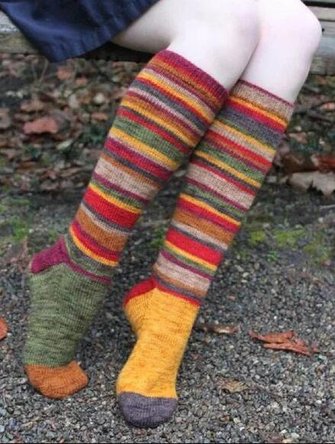 Modetalente Streifen Socken Stricken damenmode Socken