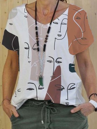Kurzarm Lässige Shirts