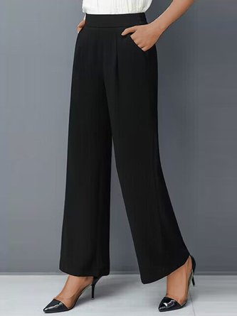 Unifarben Lässig Taschen Hose