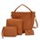 Damen 4 St. Vielseitig-Umgehängtasche aus PU und Leder