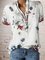 Modetalente Blumen Blusen Damen Sommer Lässige T-shirts