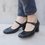 Mary Jane Halbschuhe mit Blockabsatz Hollow-out
