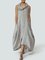 Festes Basic Cocoon-Baumwollkleid