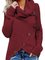 Rollkragen Unifarben Langarm Pullover