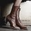 Modetalente Winterschuhe Damen Stiefelette aus Kunstleder mit Schnürung