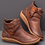 Winterstiefel Damen Geflochtener Riemen Flache PU Stiefelette